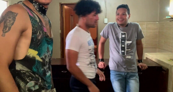 Gaysight Latino Threesome Fuck Bareback In A Fave
