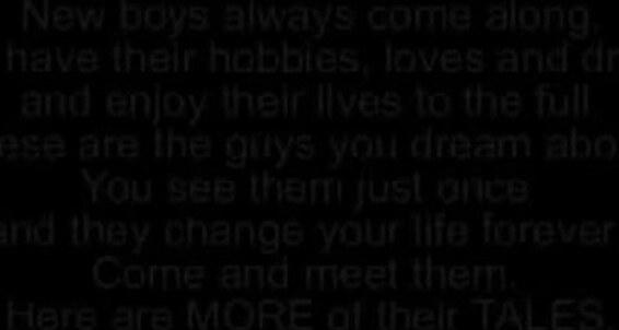 Anal sex, 3way, Oral sex, Solo, Facial cumshots, Outdoor, Twinks, Safe sex More tales 3 AYOR