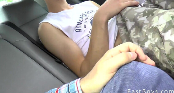 Limo Boys Trip With A Big Cock Leo West