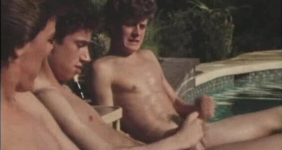"Al Parker, Gino Colbert (uncertain), Jack Steele, Kevin" anal, precondom, vintage, oral, group sex, twinks Anywhere, Anytime YMAC Video / Avalon Video