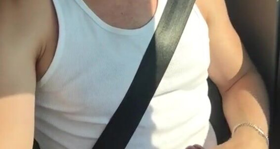 Logan Stevens Jerking On The Highway