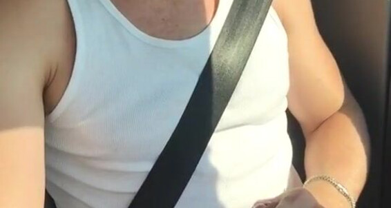 Logan Stevens Jerking On The Highway