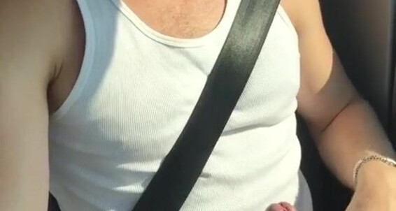 Logan Stevens Jerking On The Highway