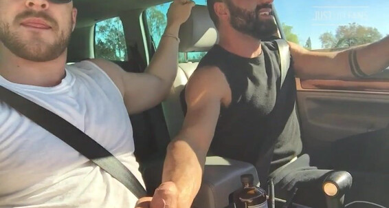 Logan Stevens On The Way Back From Some Shopping In Burbank Luca Miklos Was Getting Me Worked Up In The Passenger Seat