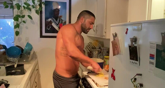Logan Stevens I Interrupted Sharok While He Was Cooking In My Kitchen