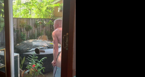 Logan Stevens Thought I D Give The Construction Crew Next Door A Little Show Finished Myself Off Back Inside With Some Good Ol Gang Bang Videos