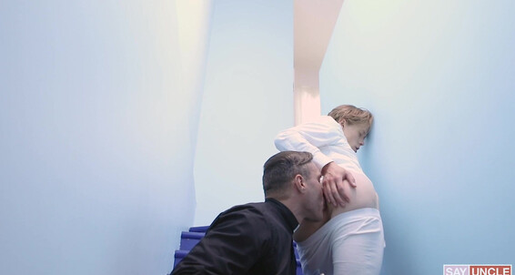 "Manuel Skye, Adrian Hill" Anal, Cumshot, Oral, Kissing, Rimming Adrian On the Rectory Stairs Gay SiteRip