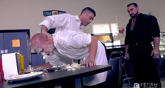 "Jaxton Wheeler, Lance Hart, Eli Hunter" Flogging, Threesome, Anal, Food, Boots, Fetish, Oral Domination Diner, Scene 03 Gay SiteRip