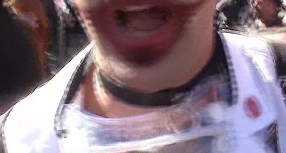 "Dawson, Jesse O'Toole, Damon Dogg" piersing, documentary, amateur, leather fetish, cum eating, oral, piss ingestion, cumshots, pissing, blowjob Treasure Island men at Folsom 2004 Treasure Island Media