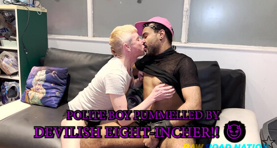 Hairy, Muscle, Tattoos, Blowjob, Anal Sex, Bareback Polite Boy Fucked N Used On Site Rock-Hard Devilish 8-Incher Gay SiteRip