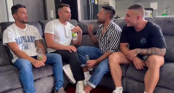 "Axelfitboy, Javi Calderon, Javier Carrera, Ramvi" Bareback, Tattoos, Muscles, Orgy, Anal, Oral Friends Reunion Gay Siterip