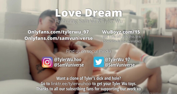 Asian Gays Only Fans Tyler Wu Sam Vu Love Dream