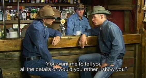 "twin brothers Fernando and Fabrizio Mangiatti , Allan Parkers, Austin Rogers, David Wood, Jiri Kostakov, Lazzaro Ramirez, Marco Sanchez, Mario McCabe, Paolo Ramatti, Vincent Lombardo" anal, trio, oral, couples Wranglers & Hustlers Confrontation Pacific S