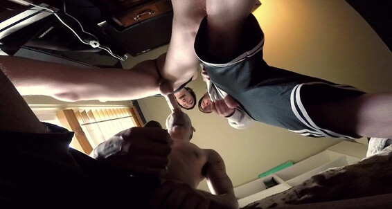 "Unknown actors" Threesome, Interracial, Masturbation, Tattoo, Oral Sharing Is Caring GayRip