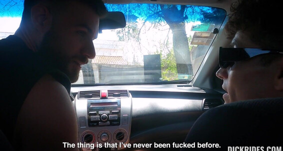 Watch as a familiar passenger gets a mouthful of cum and gets drilled in the ass by a big-dicked older dude