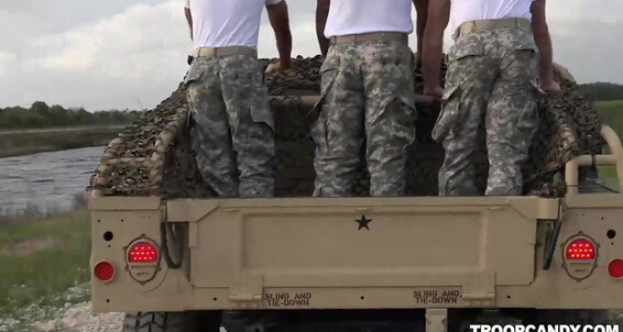 Watch as a horny soldier spreads his ass cheeks on the panangra Canal and gets a hot load in his mouth