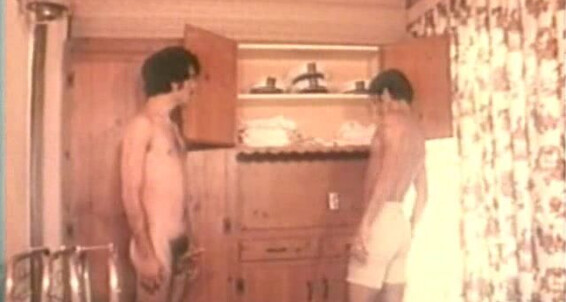 Military orgy with John, Ray, Ruben, Lenny, Barry, Mac, and friends in vintage orgy scene