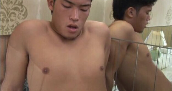 Hot Asian studs get naughty and finger each other's butts in group sex