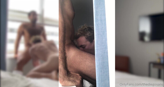 Watch Diego Sans & Matthews Cooper get down and dirty with each other's bareback anal skills!