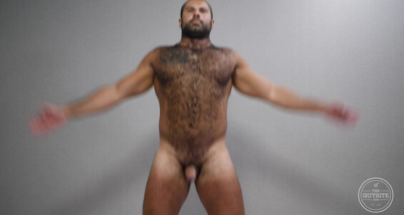 Andrei's hairy solo siterip with cumshot