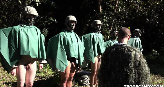 Hot interracial anal sex with a young and horny military guy on their first run