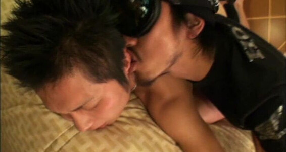 Watch Prism and Osuinra's intense footfetish threesome with a hot Asian muscle babe
