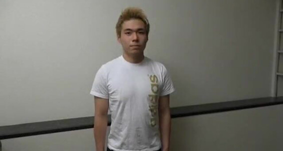 Watch as a hot Asian boy pleasures himself while playing with his own cumshot