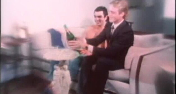 Classic threesome with his muscle friends: Leo Ford, Tony Peters, AlexGordon, and a hot babe, Ace!