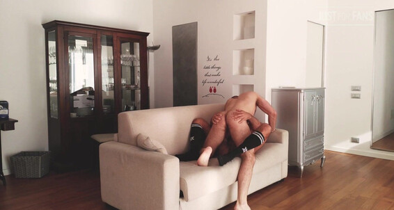 Marco Napoli & Kostya Kazenny's wild bareback session: Hairy, uncut, rimming, cumshots, anal sex,