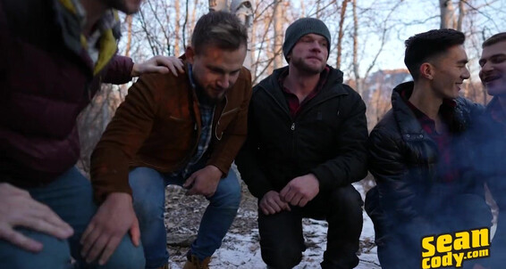 Masturbation, Kissing, Blowjob, Standing 69, Bareback, Tattoo, Cum Shot, Handjob, Deep Throat, Anal, Cum In Mouth, Orgy, Doggystyle, Muscular, Cum On Ass SC-2741 Sean, Josh, Cody, Justin, Devy - The Cabin Episode 4 Gay SiteRip