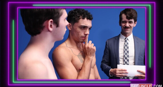 Tattoos, Threesome, Muscles, 69, Bareback, Anal Sex, Rimming, Cumshot, Twink, Blowjob Concept Porn Game Show Gay SiteRip
