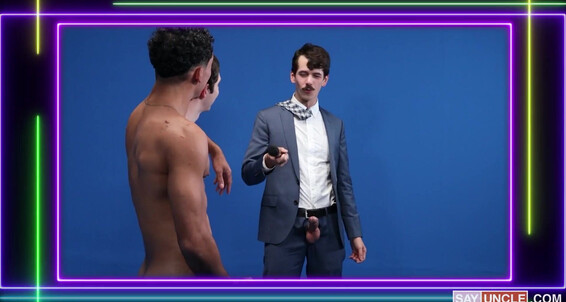 Tattoos, Threesome, Muscles, 69, Bareback, Anal Sex, Rimming, Cumshot, Twink, Blowjob Concept Porn Game Show Gay SiteRip