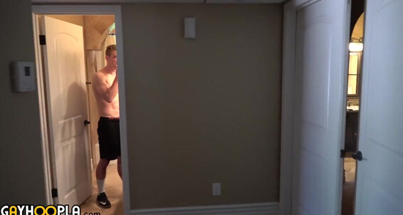 Gayhoopla Gh Blonde Jock Alan Cooper Jerks His Uncut Cock