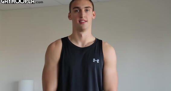 Gayhoopla Gh Fit College Jock Ben Wilson Jerks His Cock