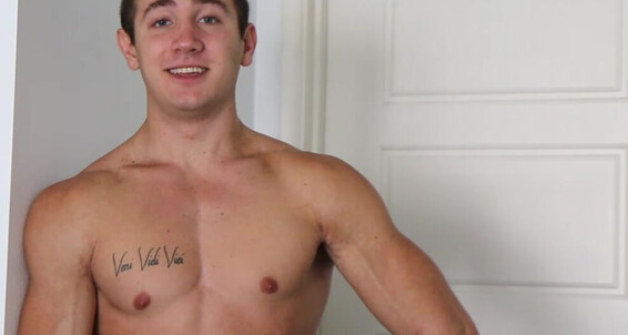 Gayhoopla Gh Fit Jock Daniel Kanon Jerks His Cock