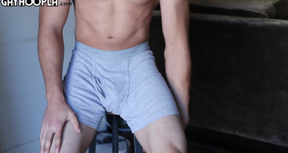 Gayhoopla Gh Fit Jock Lucas Garza Jerks His Uncut Cock