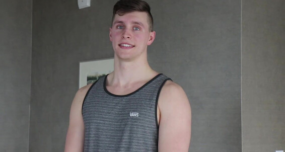 Gayhoopla Gh Fit Preppy Boy Next Door Adrian Monroe Jerks Off