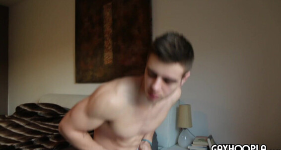 Gayhoopla Gh Kellan Hartmann Jerks Off His Thick Cock In The Morning Part