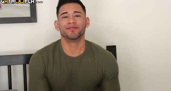 Gayhoopla Gh Michael Santos Jerks His Uncut Cock And Cums