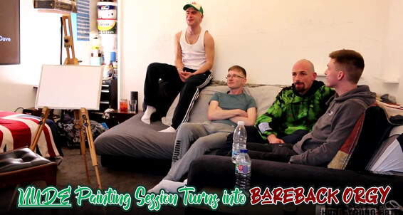 Hungyoungbrit Hung Sex Lads In Live Painting Session With Jb Sketch Turns Into Spunky Arse Orgy Fuck Angel Diaz Ash Felix Michael Adams